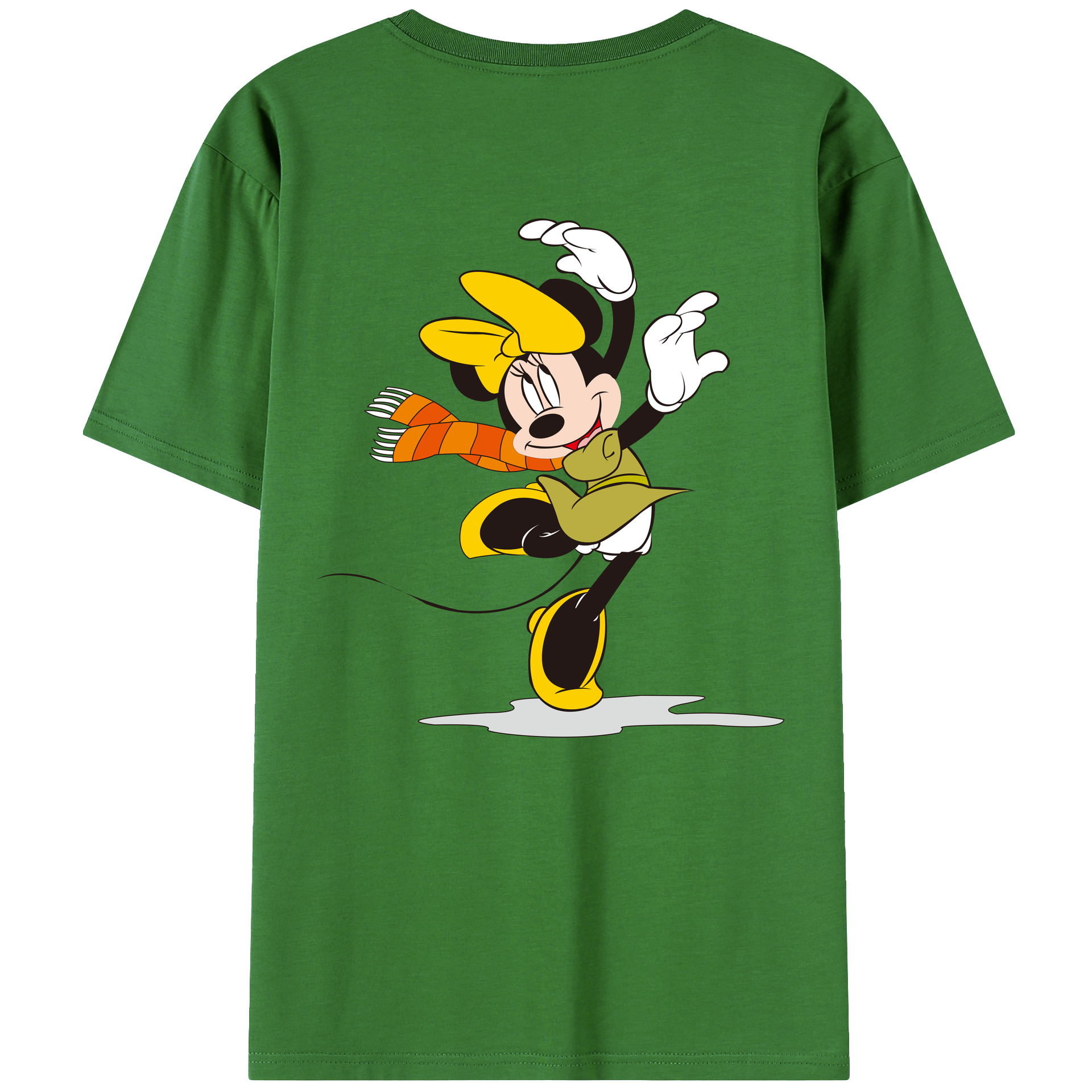 （画像用） ミッキーマウス Mickey Mouse レディース半袖Tシャツ(バックプリント)